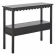 Safavieh Haven Wood Lower 2 Drw Console in Matte Black