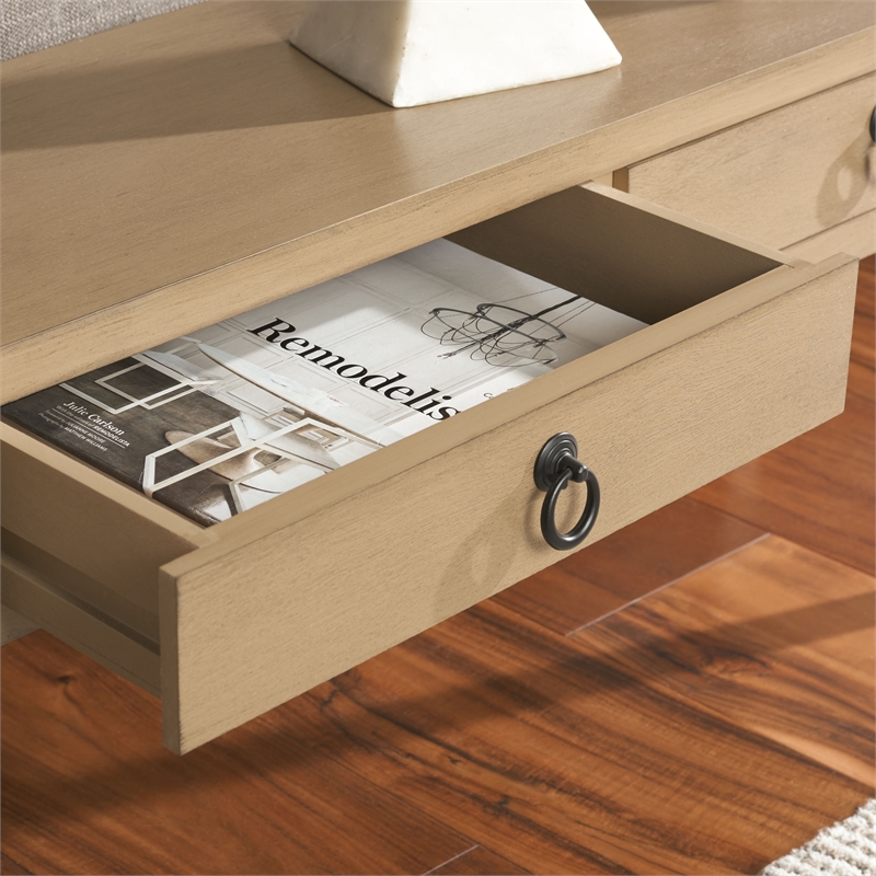 Safavieh Haven Wood Lower 2 Drw Console in Brown