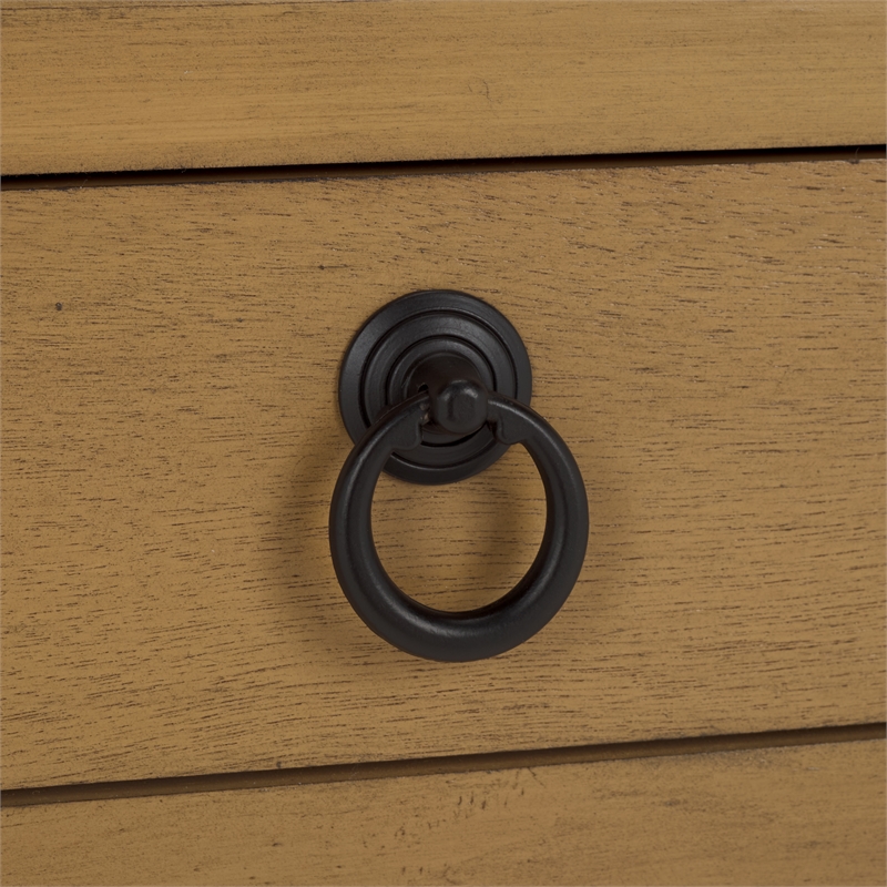 Safavieh Haven Wood Lower 2 Drw Console in Brown