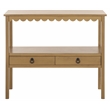 Safavieh Haven Wood Lower 2 Drw Console in Brown