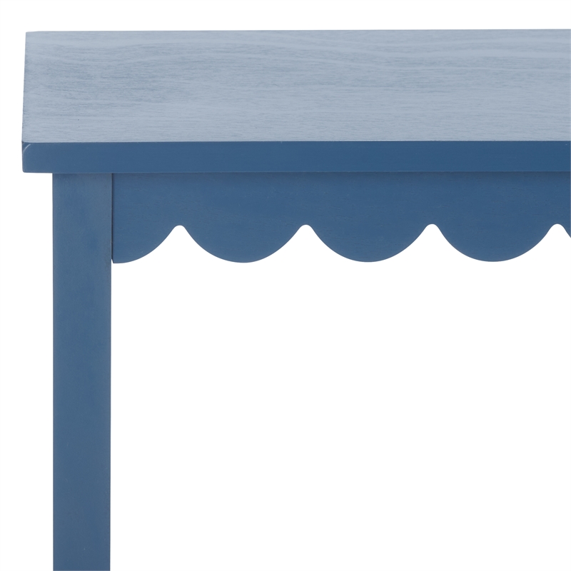 Safavieh Haven Wood Lower 2 Drw Console in Blue