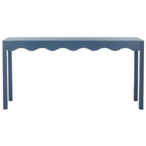 Safavieh Lilith Wavy Wood Console in Blue