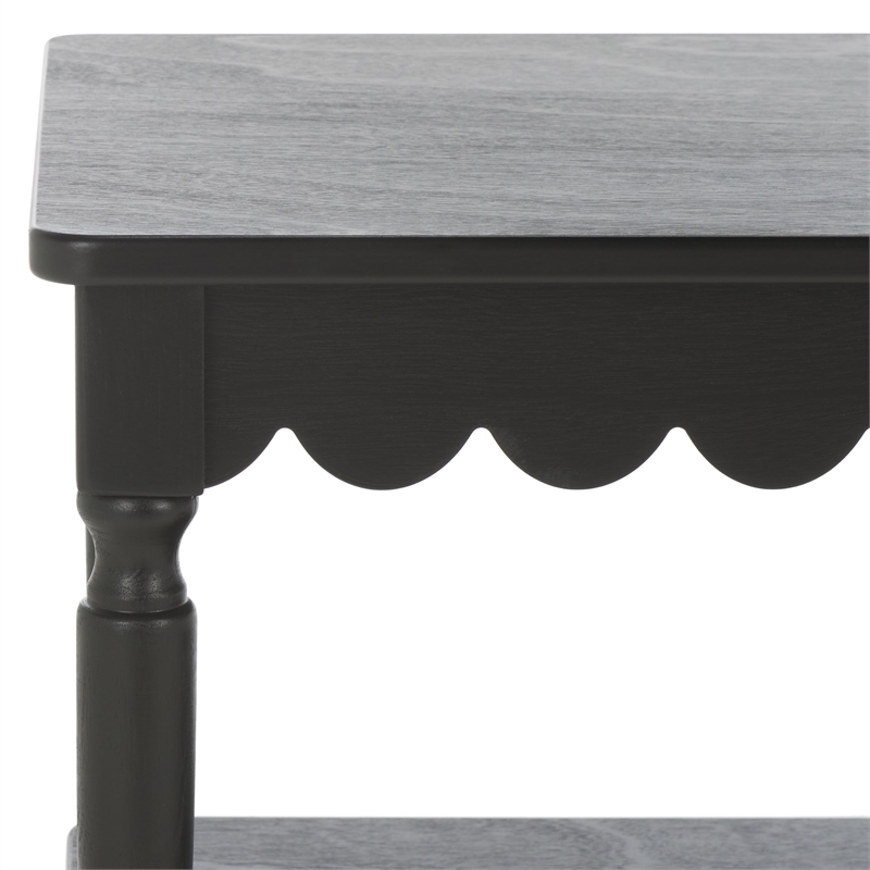 Safavieh Haven Wood Coffee Table in Matte Black