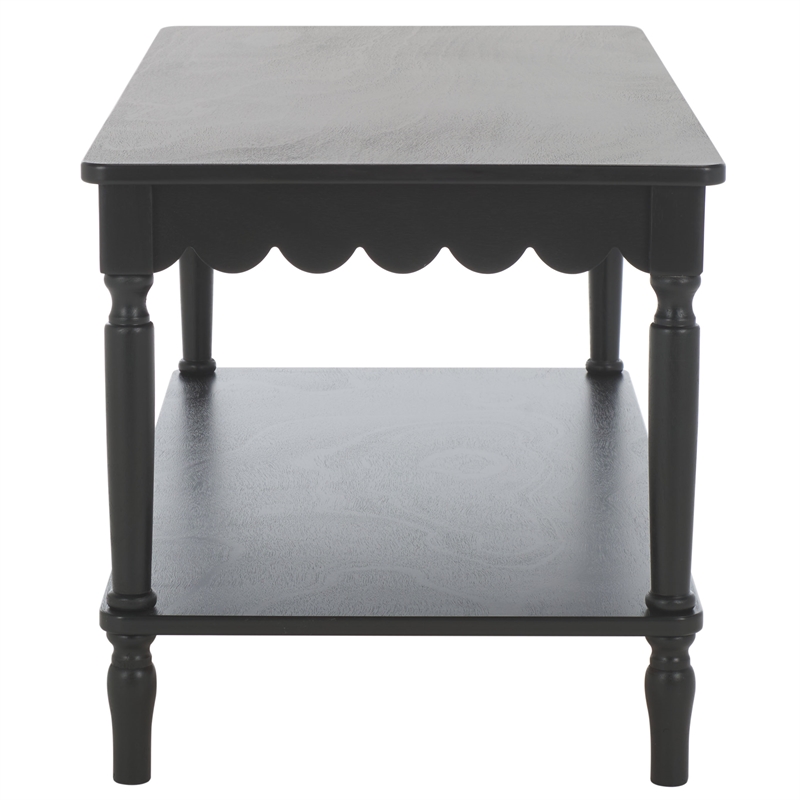 Safavieh Haven Wood Coffee Table in Matte Black