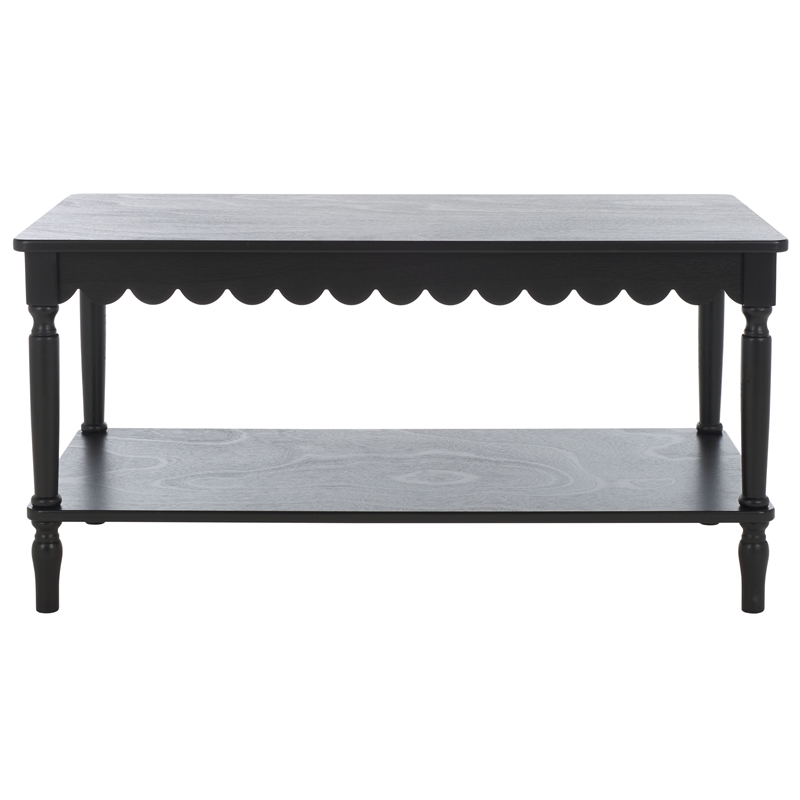 Safavieh Haven Wood Coffee Table in Matte Black