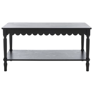 Safavieh Haven Wood Coffee Table in Matte Black