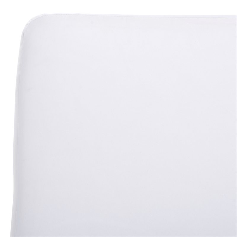Safavieh Gillian Steel and Polyester Sunlounger in Natural / White