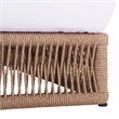 Safavieh Gillian Steel and Polyester Sunlounger in Natural / White