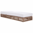 Safavieh Gillian Steel and Polyester Sunlounger in Natural / White