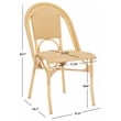 Safavieh Torino Aluminum Side Chair Set Of 2 in Natural