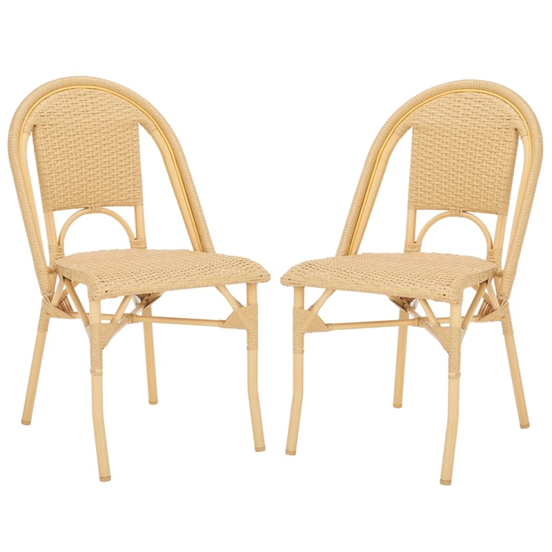 Safavieh Torino Aluminum Side Chair Set Of 2 in Natural