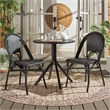 Safavieh Torino Aluminum Side Chair Set Of 2 in Black