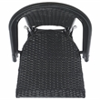 Safavieh Torino Aluminum Side Chair Set Of 2 in Black