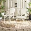 Safavieh Torino Aluminum Side Chair Set Of 2 in White