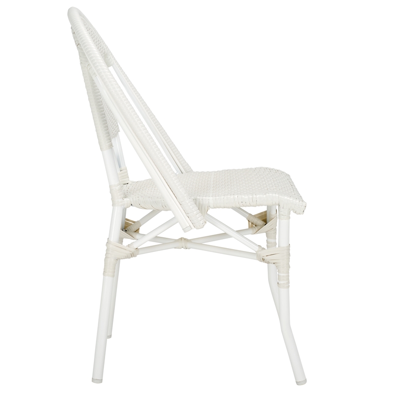 Safavieh Torino Aluminum Side Chair Set Of 2 in White