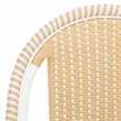 Safavieh Torino Aluminum Side Chair Set Of 2 in Natural /White