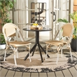 Safavieh Torino Aluminum Side Chair Set Of 2 in Natural /White