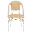 Safavieh Torino Aluminum Side Chair Set Of 2 in Natural /White
