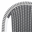 Safavieh Torino Aluminum Side Chair Set Of 2 in Gray / White