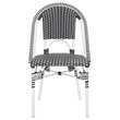 Safavieh Torino Aluminum Side Chair Set Of 2 in Gray / White