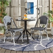 Safavieh Torino Aluminum Side Chair Set Of 2 in Navy / White