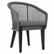 Safavieh Saxon Wood and Aluminum Rope Chair Set Of 2 in Gray