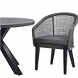 Safavieh Saxon Wood and Aluminum Rope Chair Set Of 2 in Gray