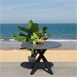 Safavieh Saxon Steel Table in Gray