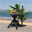 Safavieh Saxon Steel Table in Gray