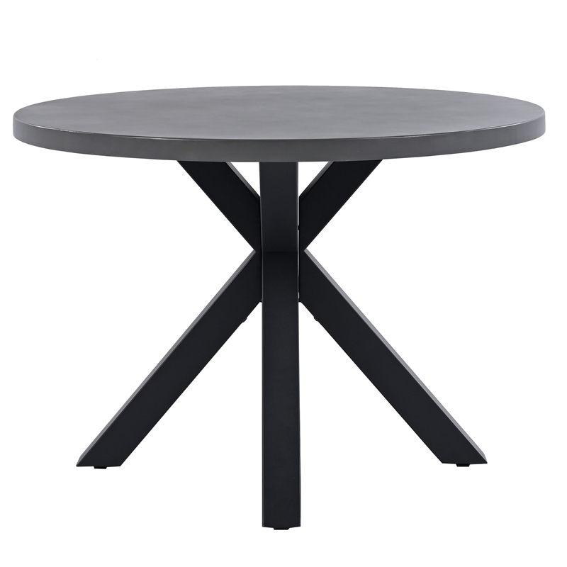 Safavieh Saxon Steel Table in Gray