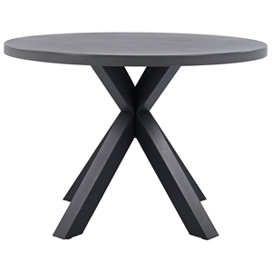 Safavieh Saxon Steel Table in Gray