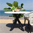 Safavieh Saxon Steel Table in Light Gray