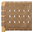 Safavieh Jeremiah Woven Leather Dining Chair in Brown / Natural
