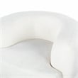 Safavieh Oscar Solid Wood Accent Chair in Ivory / Natural