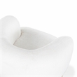 Safavieh Oscar Solid Wood Accent Chair in Ivory / Natural
