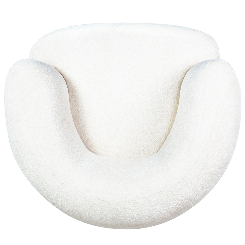 Safavieh Oscar Solid Wood Accent Chair in Ivory / Natural