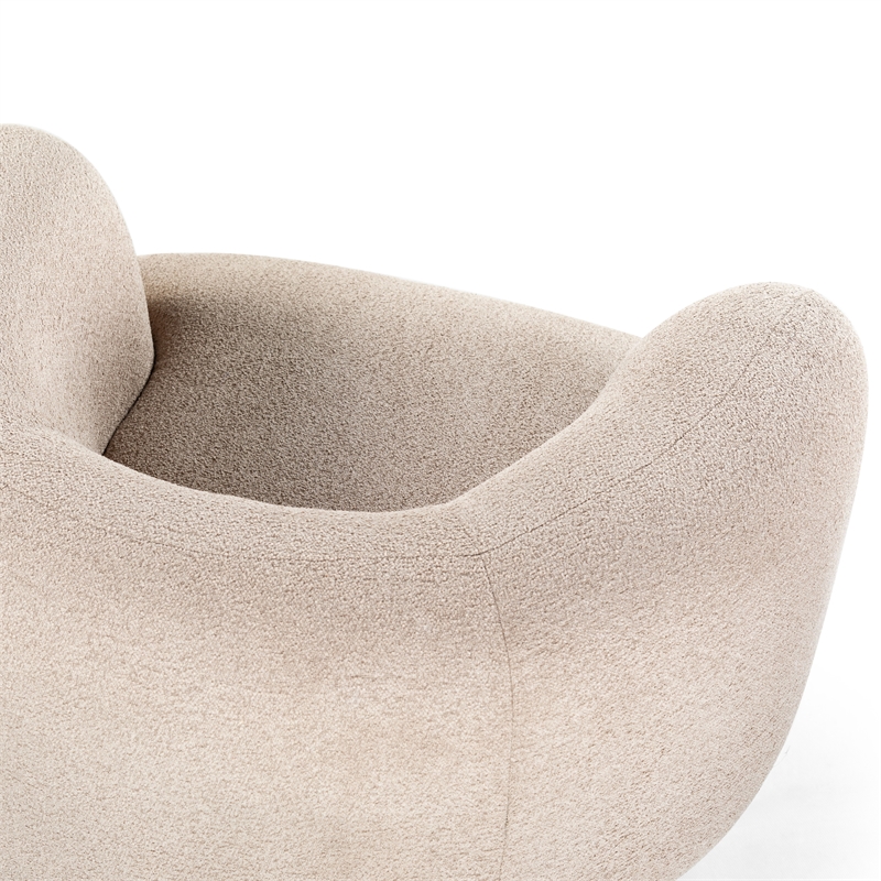 Safavieh Oscar Solid Wood Accent Chair in Light Brown / Natural