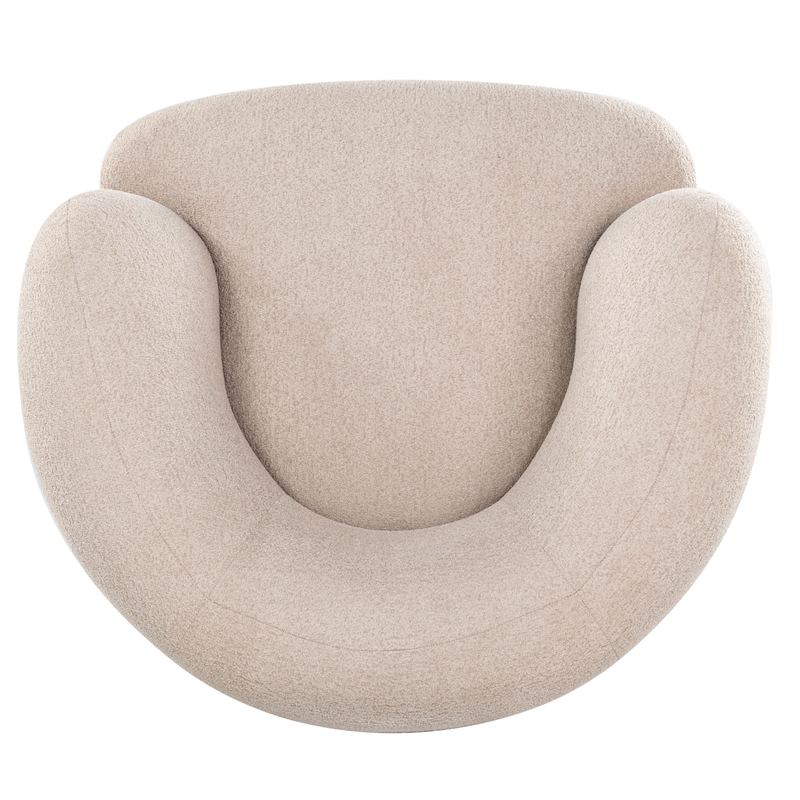 Safavieh Oscar Solid Wood Accent Chair in Light Brown / Natural