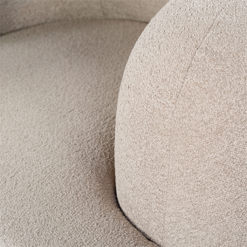 Safavieh Oscar Solid Wood Accent Chair in Light Brown / Natural