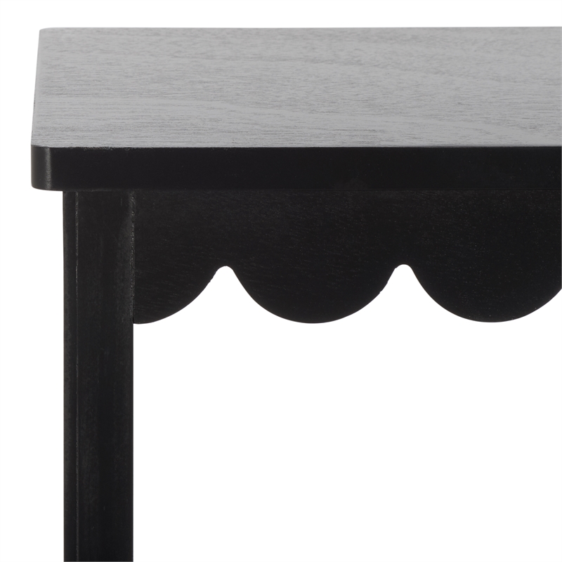 Safavieh Haven Wood 2 Step Stool  in Matte Black