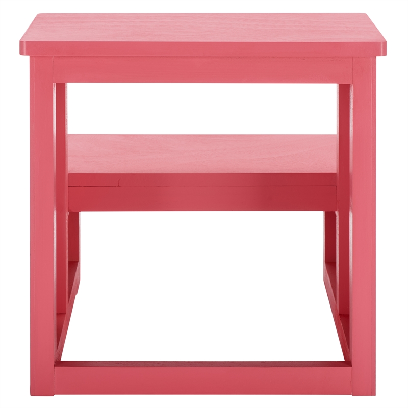 Safavieh Haven Wood 2 Step Stool in Pink