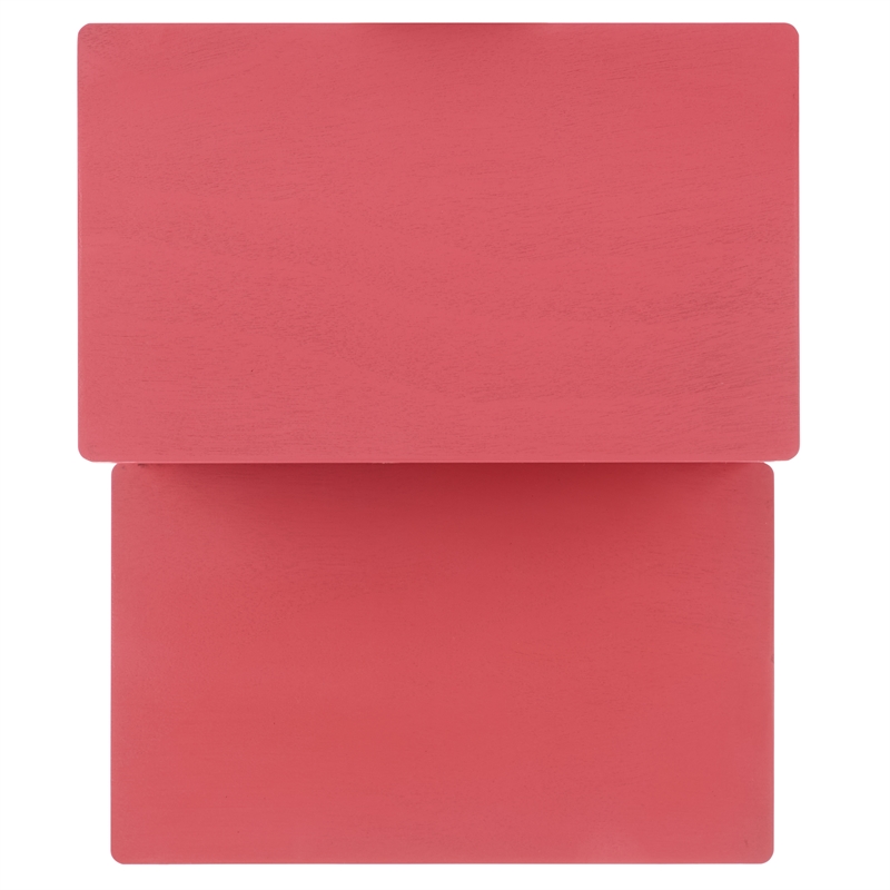 Safavieh Haven Wood 2 Step Stool in Pink