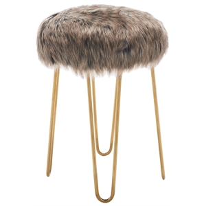 Safavieh Caspian Wood Foot Stool in Gray