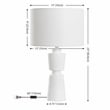 Safavieh Nici Resin Table Lamp in White