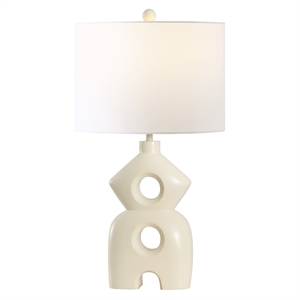 safavieh era resin table lamp in cream