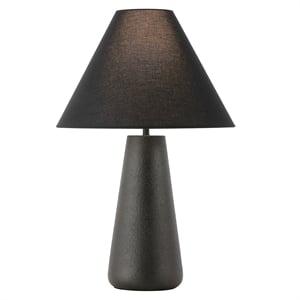 safavieh piper resin table lamp in black