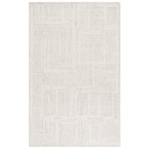 Safavieh Abstract 8'-0&quot x 10'-0&quot Wool Hand Tufted Rug in Sage / Ivory