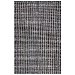 Safavieh Abstract 3'-0&quot x 5'-0&quot Wool Hand Tufted Rug in Black / Ivory