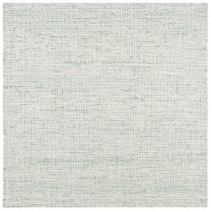 Safavieh Abstract 8'-0&quot x 8'-0&quot Wool Hand Tufted Rug in Green / Ivory