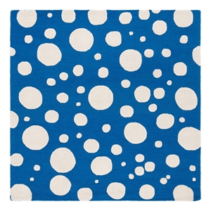Safavieh Cambridge 6'-0&quot x 6'-0&quot Wool Hand Tufted Rug in Blue / Ivory